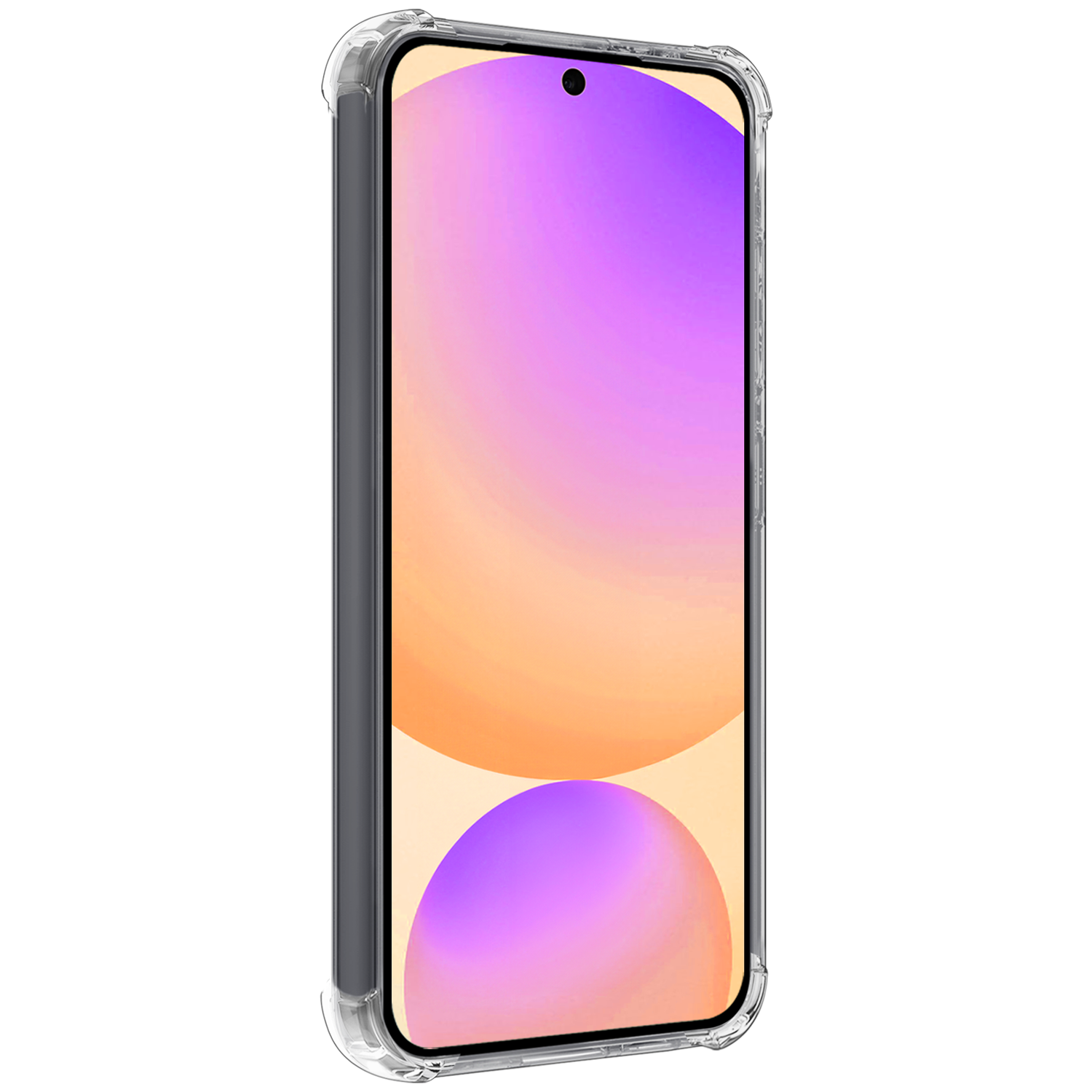 Nomfy Hoesje Geschikt voor Samsung S24 FE Hoesje Pasjeshouder Shockproof Pas Houder - Hoesje Geschikt voor Samsung Galaxy S24 FE Hoes Met Kaarthouder - Transparant