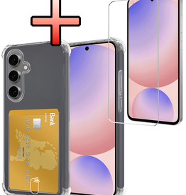 NoXx NoXx Samsung Galaxy S24 FE Hoesje Pashouder Met Screenprotector