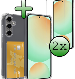 BASEY. BASEY. Samsung Galaxy S24 FE Hoesje Pashouder Met 2x Screenprotector
