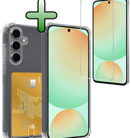 BASEY. BASEY. Samsung Galaxy S24 FE Hoesje Pashouder Met Screenprotector