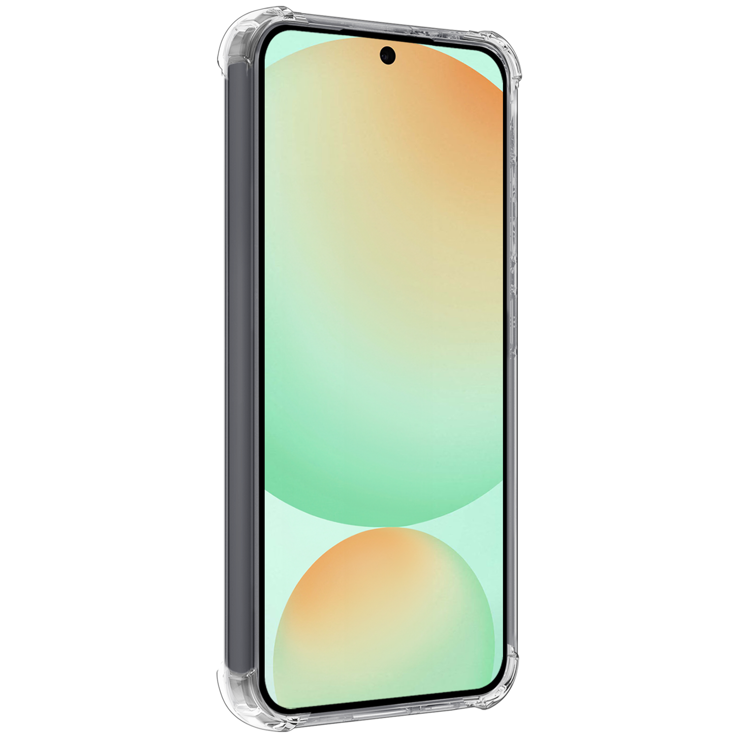 BASEY. Hoes Geschikt voor Samsung S24 FE Hoesje Shock Proof Case Hoes Met Screenprotector - Hoesje Geschikt voor Samsung Galaxy S24 FE Hoes Cover Shockproof - Transparant