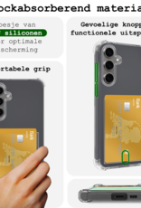 BASEY. Hoes Geschikt voor Samsung S24 FE Hoesje Shock Proof Case Hoes - Hoesje Geschikt voor Samsung Galaxy S24 FE Hoes Cover Shockproof - Transparant