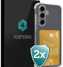 Forterra Forterra Samsung Galaxy S24 FE Hoesje Pashouder - 2 PACK