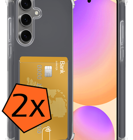 Nomfy Nomfy Samsung Galaxy S24 FE Hoesje Pashouder - 2 PACK