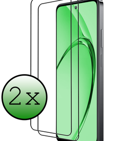 BASEY. BASEY. OPPO A80 Screenprotector Glas Full Cover - 2 PACK