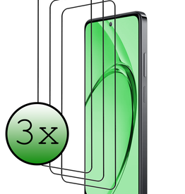 BASEY. BASEY. OPPO A80 Screenprotector Glas Full Cover - 3 PACK