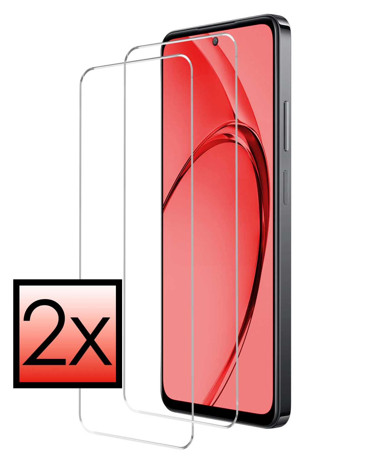 NoXx NoXx OPPO A80 Screenprotector Glas - 2 PACK