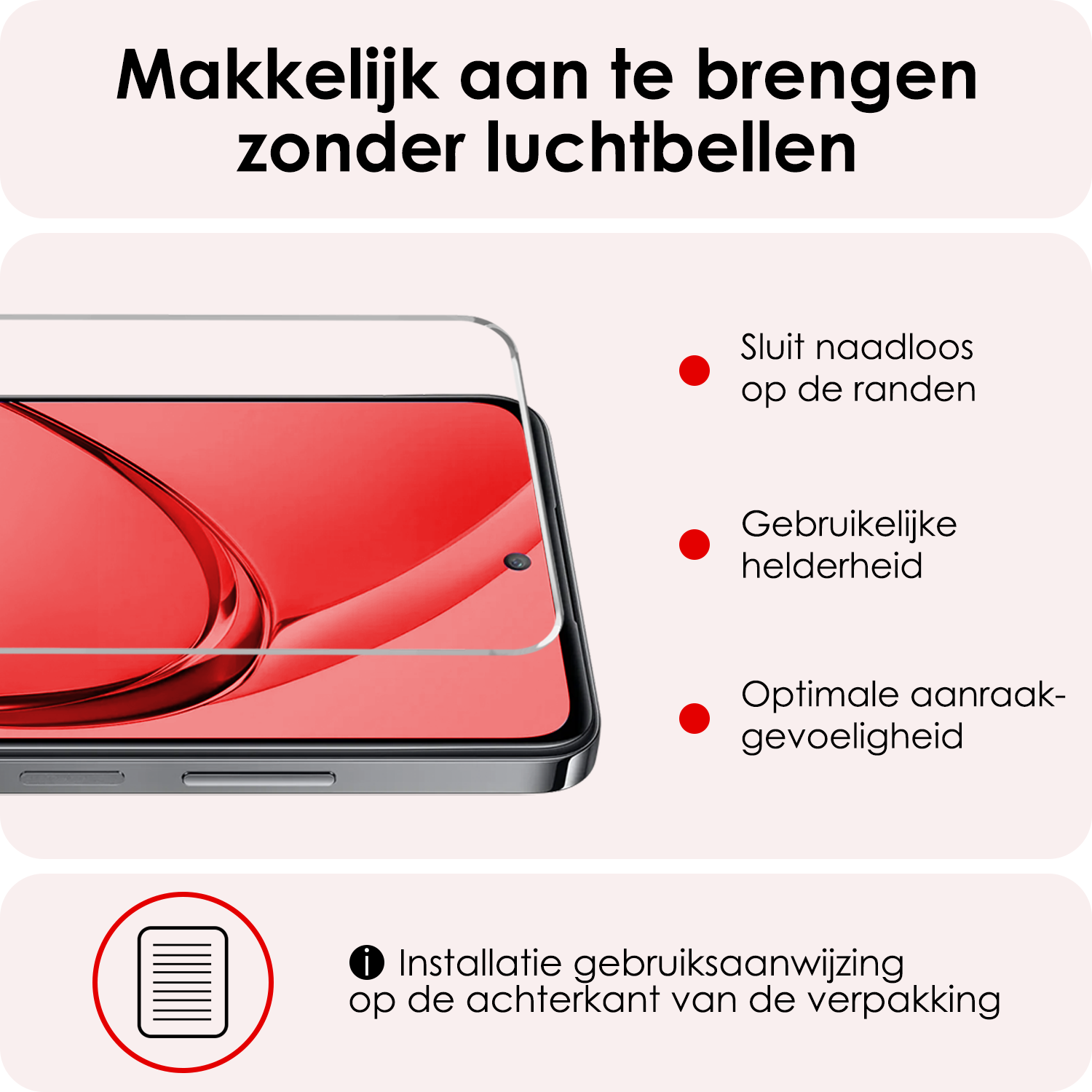 NoXx NoXx OPPO A80 Screenprotector Glas - 3 PACK