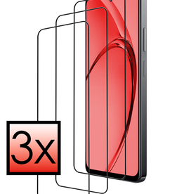 NoXx NoXx OPPO A80 Screenprotector Glas Full Cover - 3 PACK