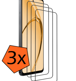 Nomfy Nomfy OPPO A80 Screenprotector Glas Full Cover - 3 PACK