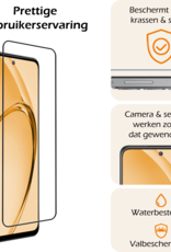 Nomfy Nomfy OPPO A80 Screenprotector Glas Full Cover - 3 PACK