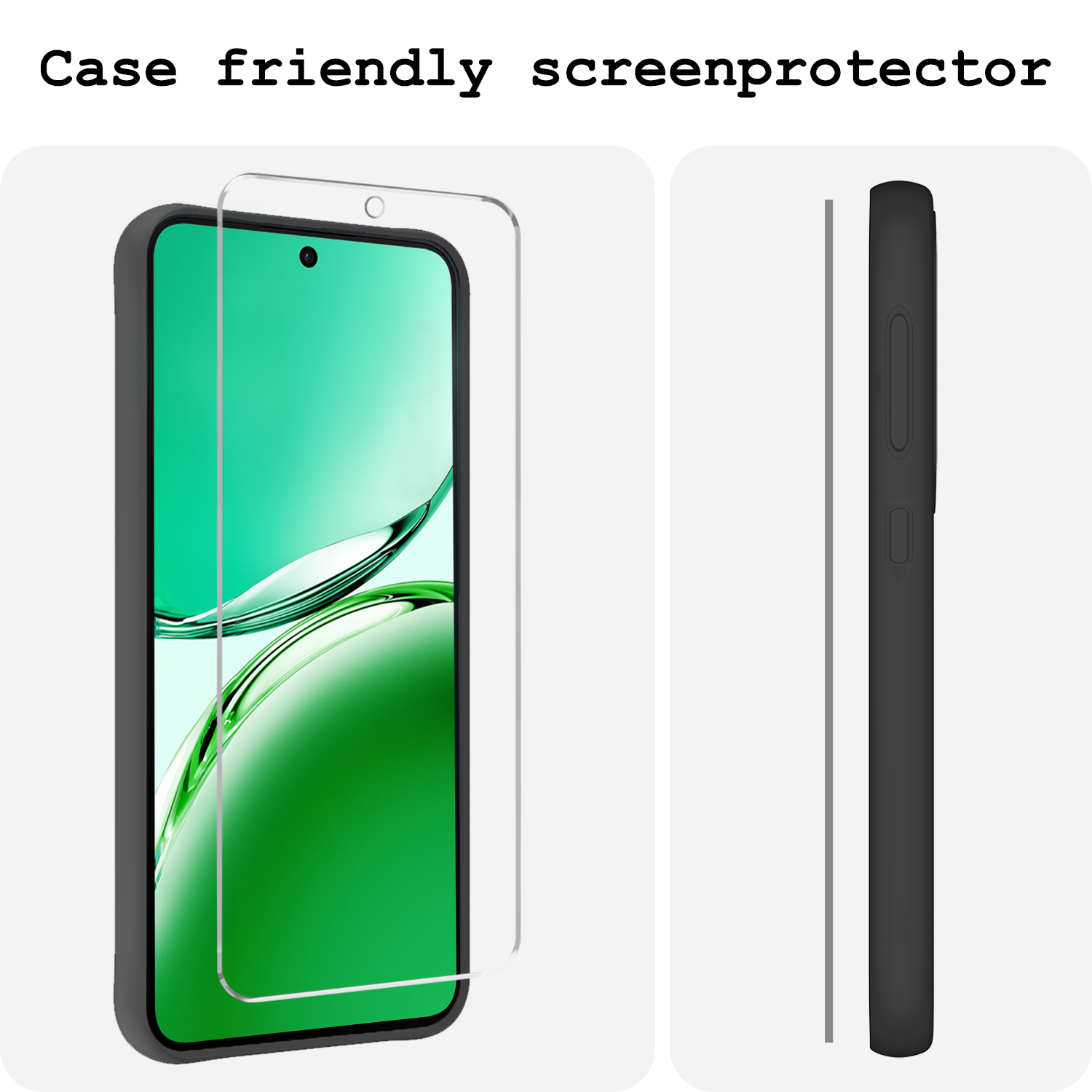 BASEY. BASEY. OPPO Reno 12F Screenprotector Glas - 2 PACK