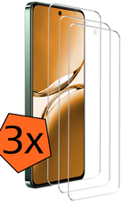 Nomfy Nomfy OPPO Reno 12F Screenprotector Glas - 3 PACK