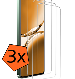 Nomfy Nomfy OPPO Reno 12F Screenprotector Glas - 3 PACK