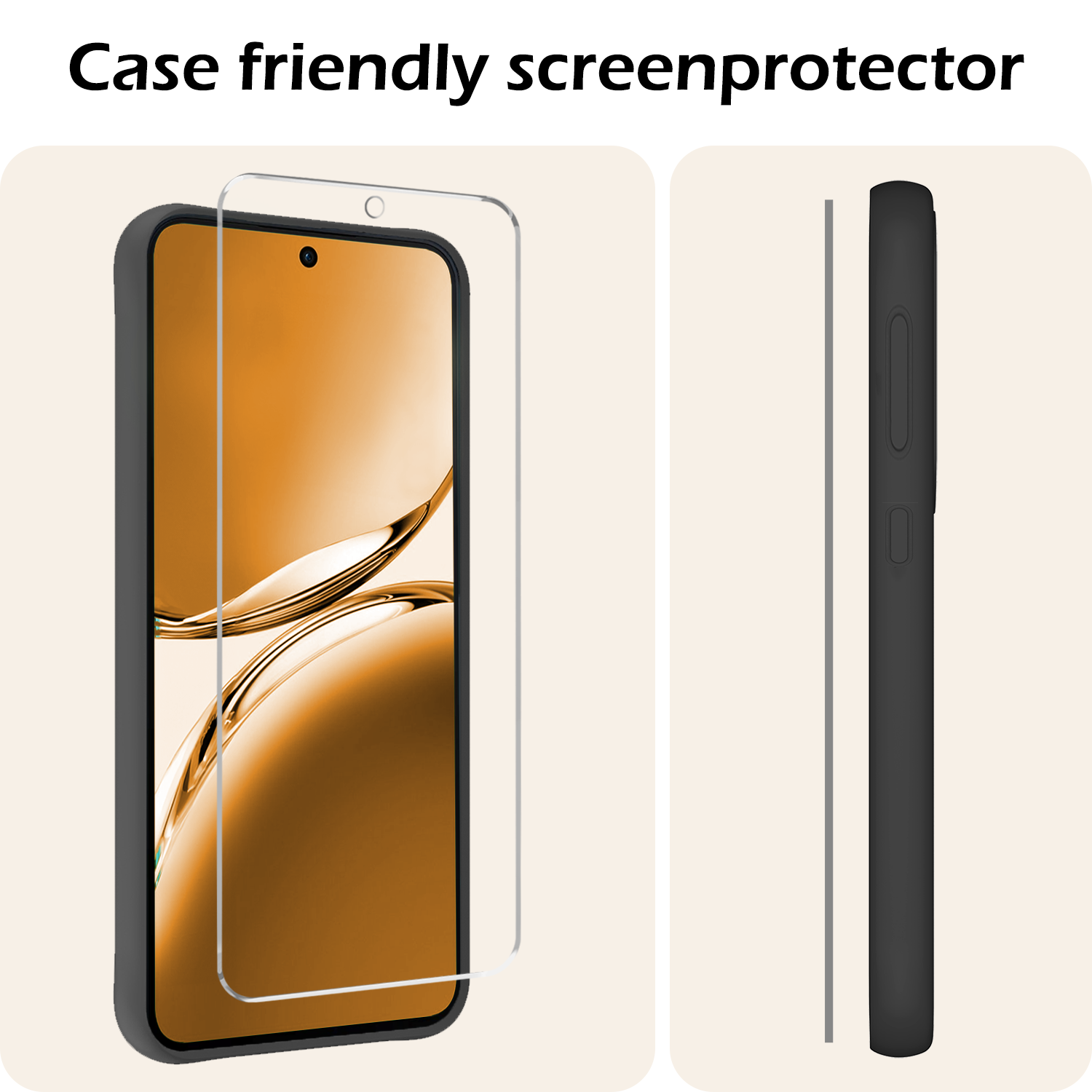 Nomfy Nomfy OPPO Reno 12F Screenprotector Glas - 3 PACK