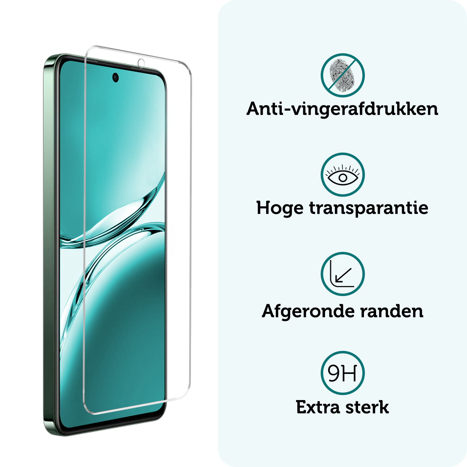 Forterra Forterra OPPO Reno 12F Screenprotector Glas - 3 PACK