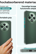 Forterra Forterra OPPO Reno 12F Hoesje Shockproof - Transparant - 2 PACK