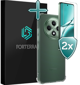 Forterra Forterra OPPO Reno 12F Hoesje Shockproof Met 2x Screenprotector