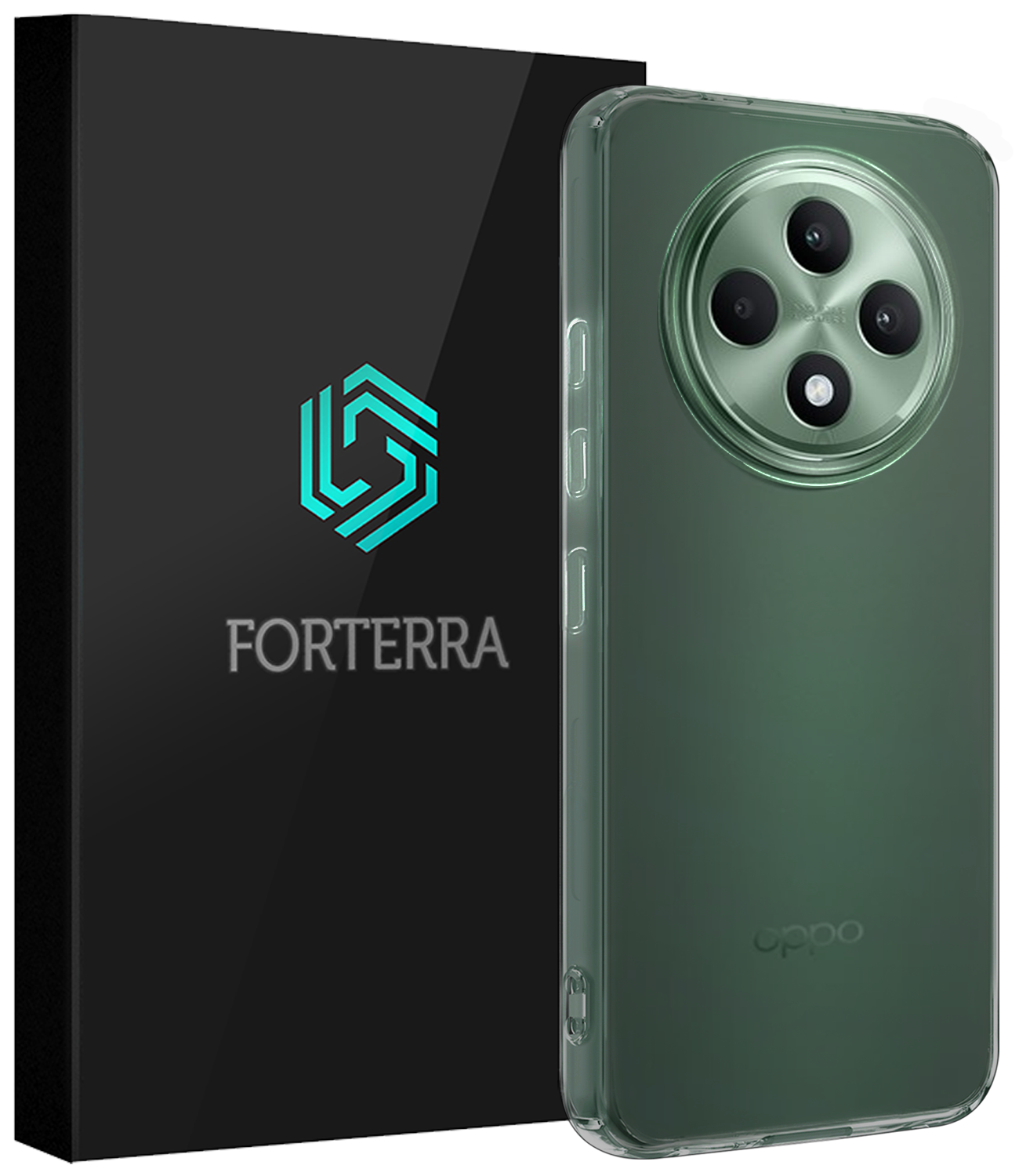Forterra Forterra OPPO Reno 12F Hoesje Siliconen - Transparant
