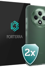 Forterra Forterra OPPO Reno 12F Hoesje Siliconen - Transparant - 2 PACK