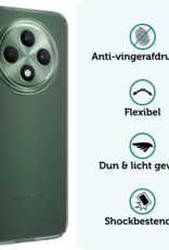 Forterra Forterra OPPO Reno 12F Hoesje Siliconen - Transparant - 2 PACK