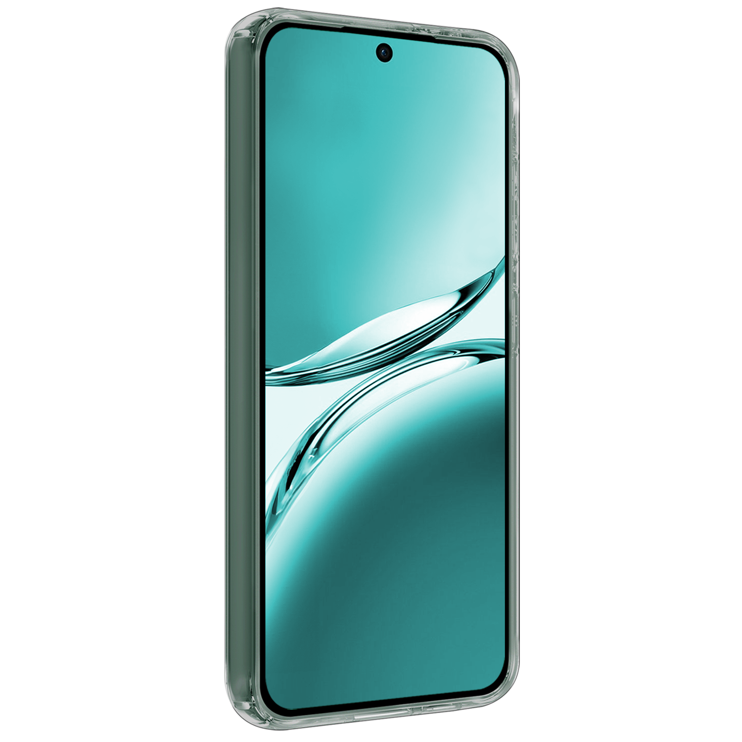 Forterra Forterra OPPO Reno 12F Hoesje Siliconen Met Screenprotector - Transparant