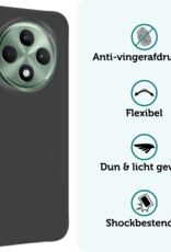 Forterra Forterra OPPO Reno 12F Hoesje Siliconen - Zwart