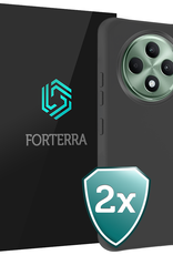 Forterra Forterra OPPO Reno 12F Hoesje Siliconen - Zwart - 2 PACK