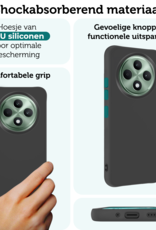Forterra Forterra OPPO Reno 12F Hoesje Siliconen - Zwart - 2 PACK