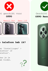 NoXx NoXx OPPO Reno 12F Hoesje Siliconen - Zwart - 2 PACK