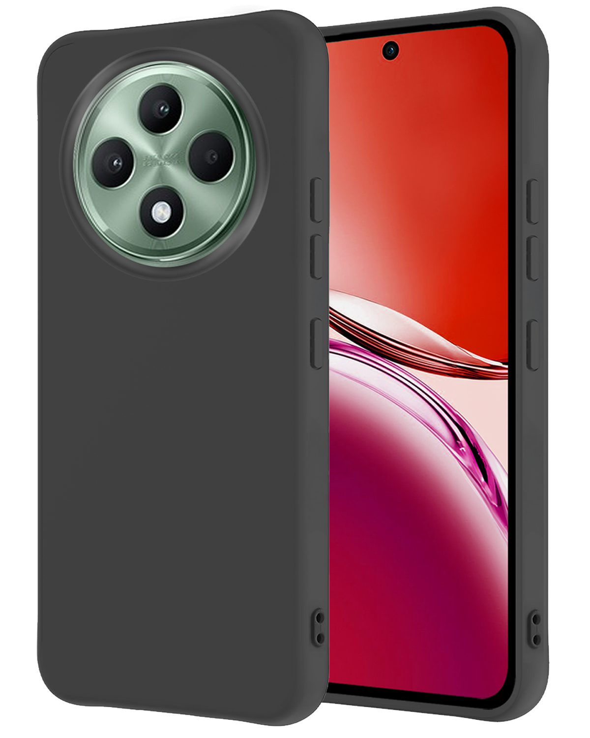 NoXx NoXx OPPO Reno 12F Hoesje Siliconen - Zwart