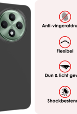 NoXx NoXx OPPO Reno 12F Hoesje Siliconen - Zwart