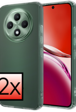 NoXx NoXx OPPO Reno 12F Hoesje Siliconen - Transparant - 2 PACK