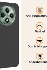 Nomfy Nomfy OPPO Reno 12F Hoesje Siliconen - Zwart