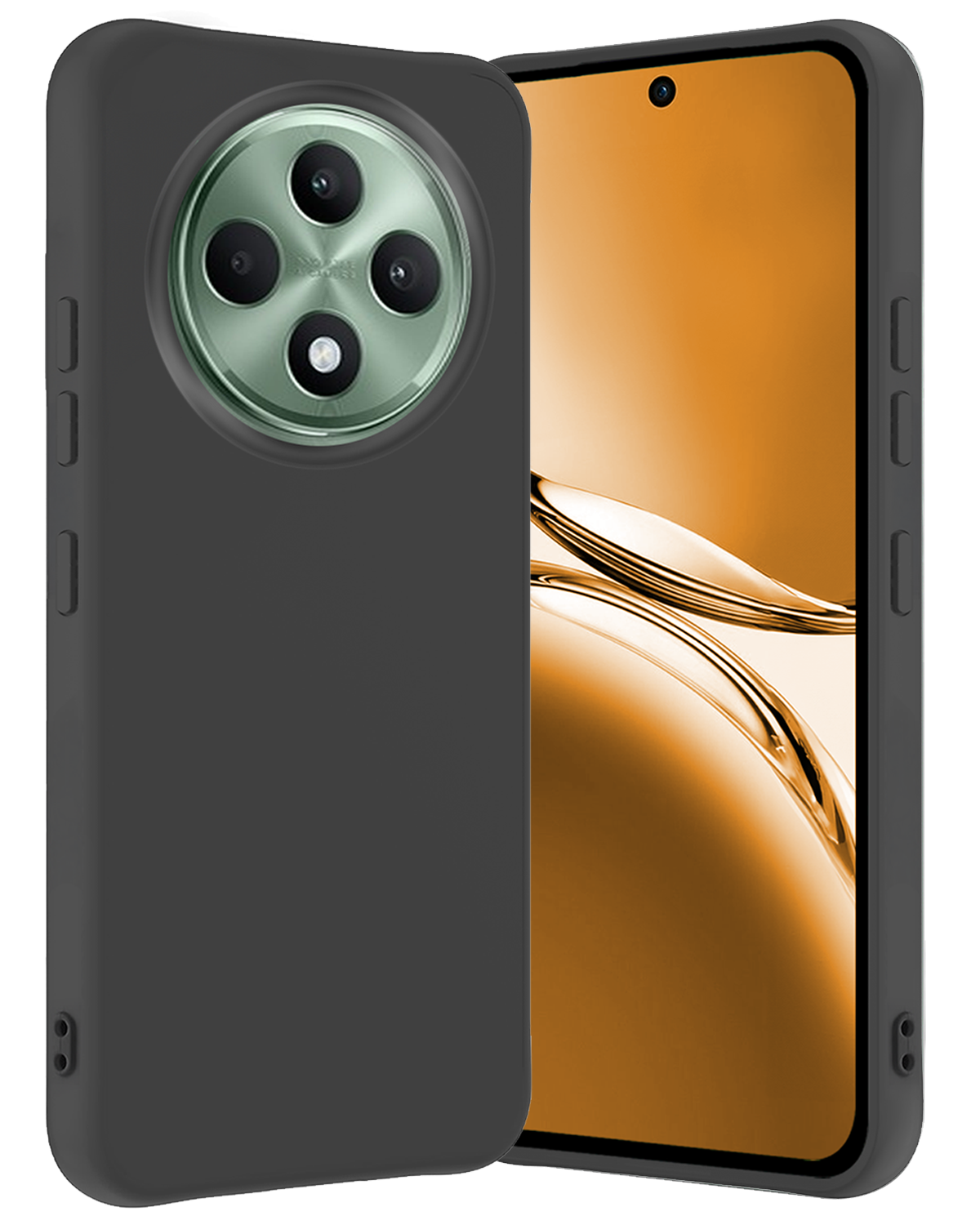 Nomfy Nomfy OPPO Reno 12F Hoesje Siliconen - Zwart