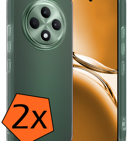 Nomfy Nomfy OPPO Reno 12F Hoesje Siliconen - Transparant - 2 PACK