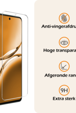Nomfy Nomfy OPPO Reno 12F Hoesje Siliconen Met Screenprotector - Transparant