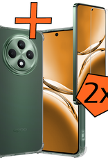 Nomfy Nomfy OPPO Reno 12F Hoesje Shockproof Met 2x Screenprotector