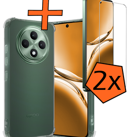 Nomfy Nomfy OPPO Reno 12F Hoesje Shockproof Met 2x Screenprotector