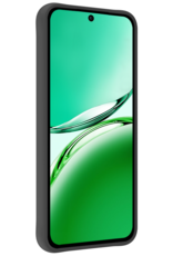 BASEY. BASEY. OPPO Reno 12F Hoesje Siliconen Met 2x Screenprotector - Zwart
