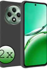 BASEY. BASEY. OPPO Reno 12F Hoesje Siliconen - Zwart - 2 PACK