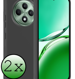 BASEY. BASEY. OPPO Reno 12F Hoesje Siliconen - Zwart - 2 PACK
