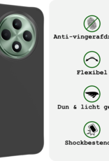 BASEY. BASEY. OPPO Reno 12F Hoesje Siliconen - Zwart - 2 PACK