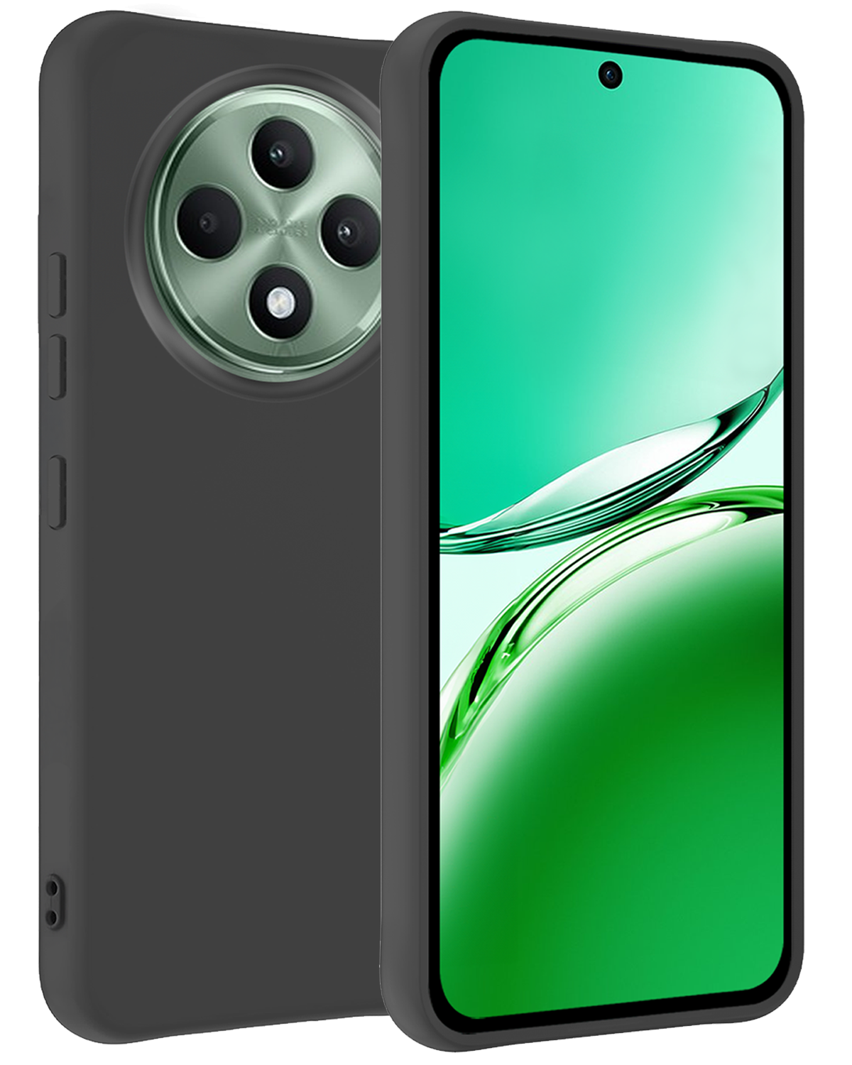 BASEY. BASEY. OPPO Reno 12F Hoesje Siliconen - Zwart