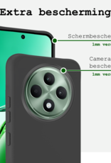 BASEY. BASEY. OPPO Reno 12F Hoesje Siliconen - Zwart