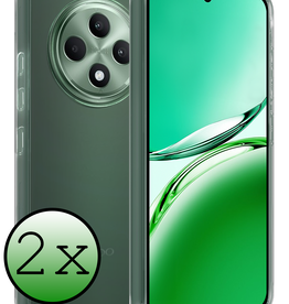 BASEY. BASEY. OPPO Reno 12F Hoesje Siliconen - Transparant - 2 PACK