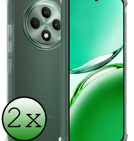 BASEY. BASEY. OPPO Reno 12F Hoesje Shockproof - Transparant - 2 PACK