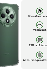 BASEY. BASEY. OPPO Reno 12F Hoesje Shockproof - Transparant - 2 PACK