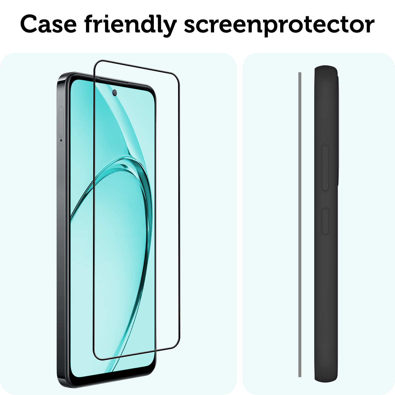 Forterra Forterra OPPO A80 Screenprotector Glas Full Cover - 2 PACK