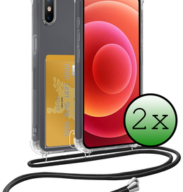 BASEY. BASEY. iPhone Xs Max Hoesje Pashouder met Koord - 2 PACK